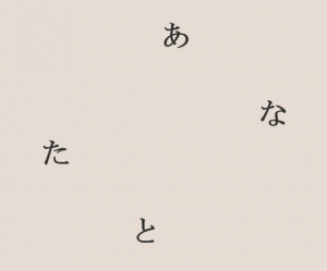例えばあなたと私の関係について